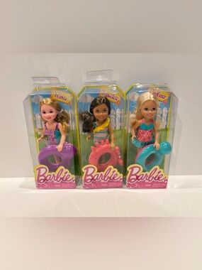 2013 Barbie & Friends Chelsea Pool Party - set of 3